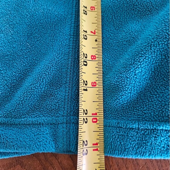 Womens Turquoise Blue ¼ Zip Fleece Sweater Small Cozy Activewear Pullover - Picture 3 of 5
